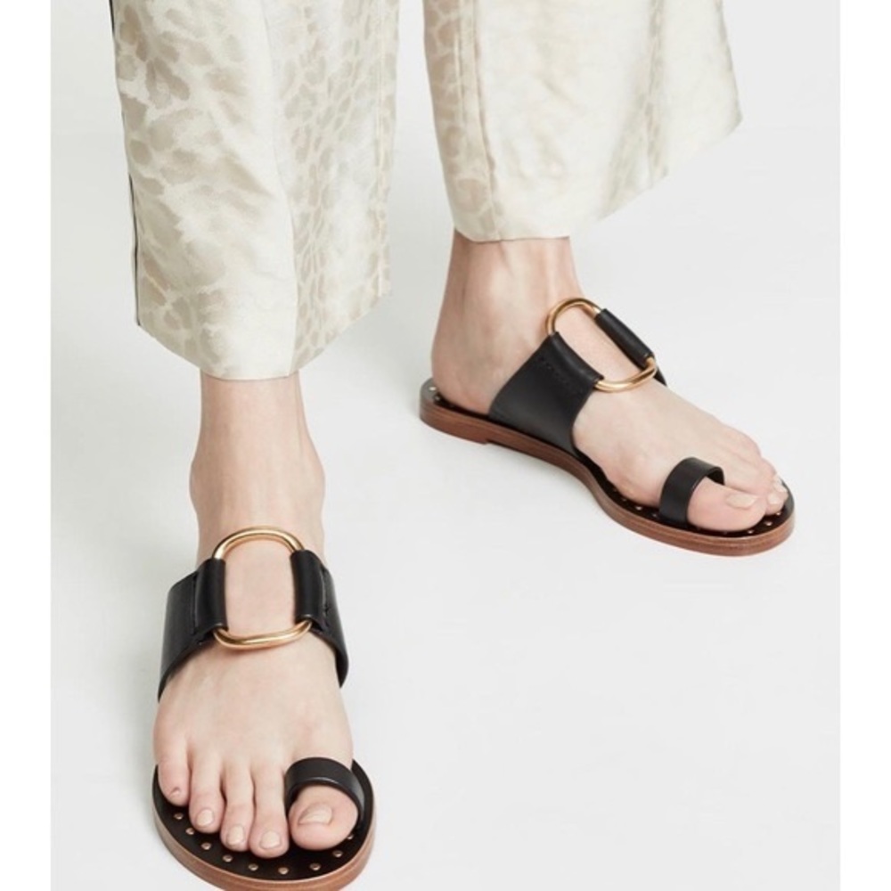 COPY - Tory Burch black Ravello sandals